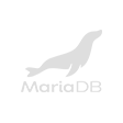 Logo da tecnologia MariaDB, utilizada no desenvolvimento de projetos da Luby.