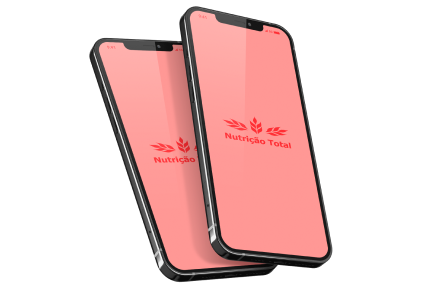 Mockup Mobile Nutrição Total, cliente da Luby.