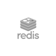 Logo da tecnologia Redis, utilizada no desenvolvimento de projetos da Luby.