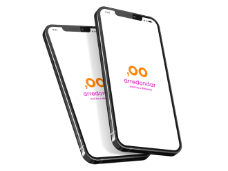 Mockup mobile do case da Arredondar, cliente da Luby.