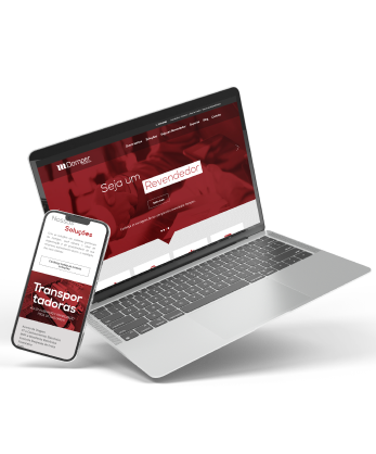 Mockup da Domper, cliente da Luby.