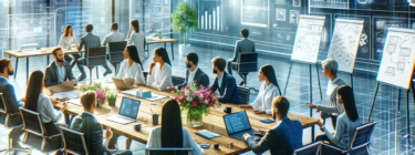 Imagem mostra vários profissionais em reunião, simbolizando uma etapa fundamental da Inception.